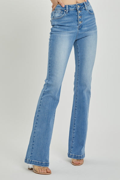 RISEN Sharon High Rise Button Fly Bootcut Jeans