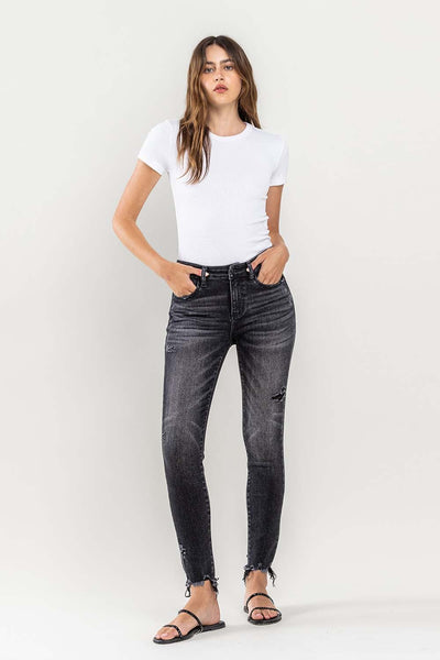 Lovervet Lori Raw Hem Cropped Skinny Jeans