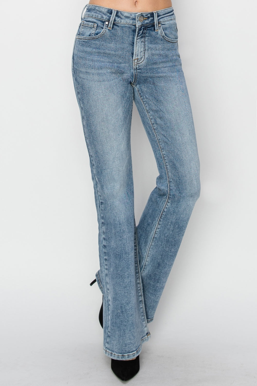 RISEN Hazel Mid Rise Bootcut Jeans