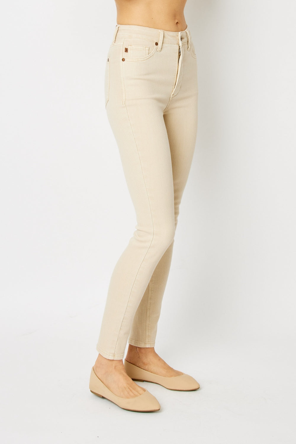 Judy Blue Tara Garment Dyed Tummy Control Skinny Jeans