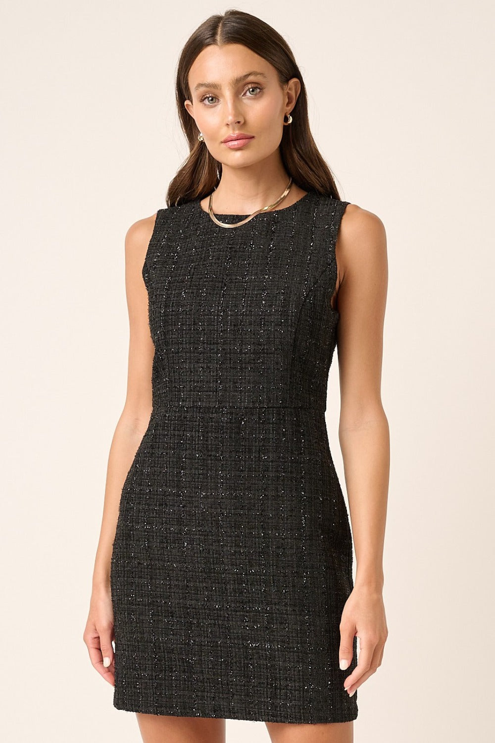 Sienna Tweed Sleeveless Mini Dress