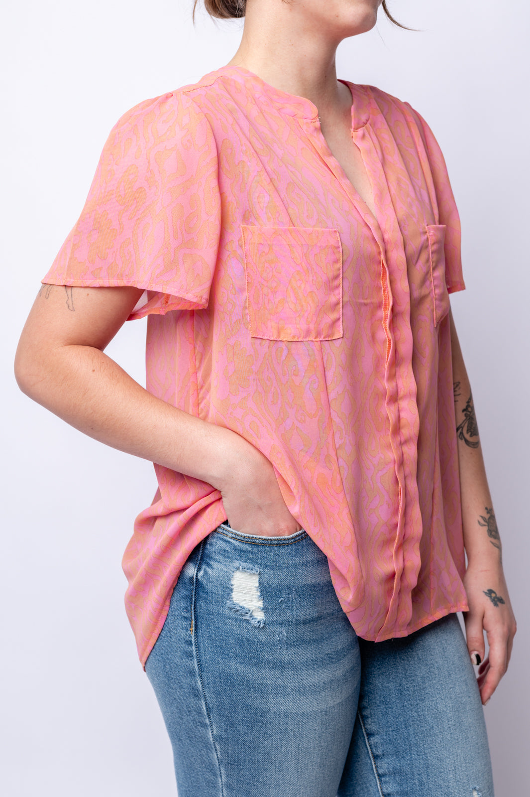 Tamara Shawl Neckline Blouse