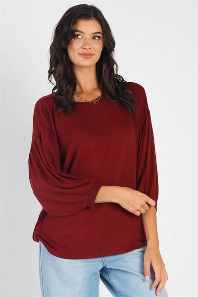 Christy Drop Shoulder Puff Sleeve Top