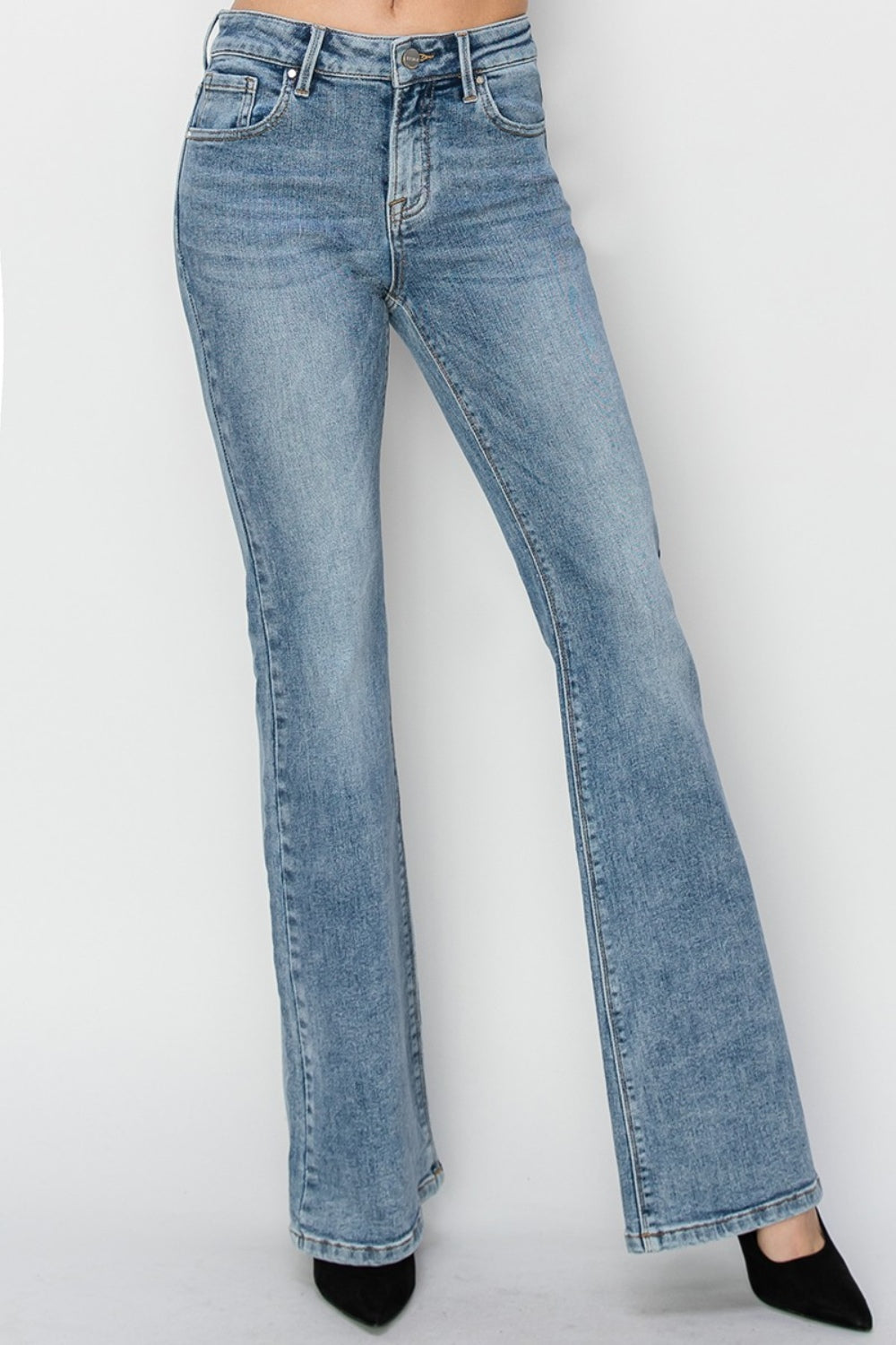 RISEN Hazel Mid Rise Bootcut Jeans