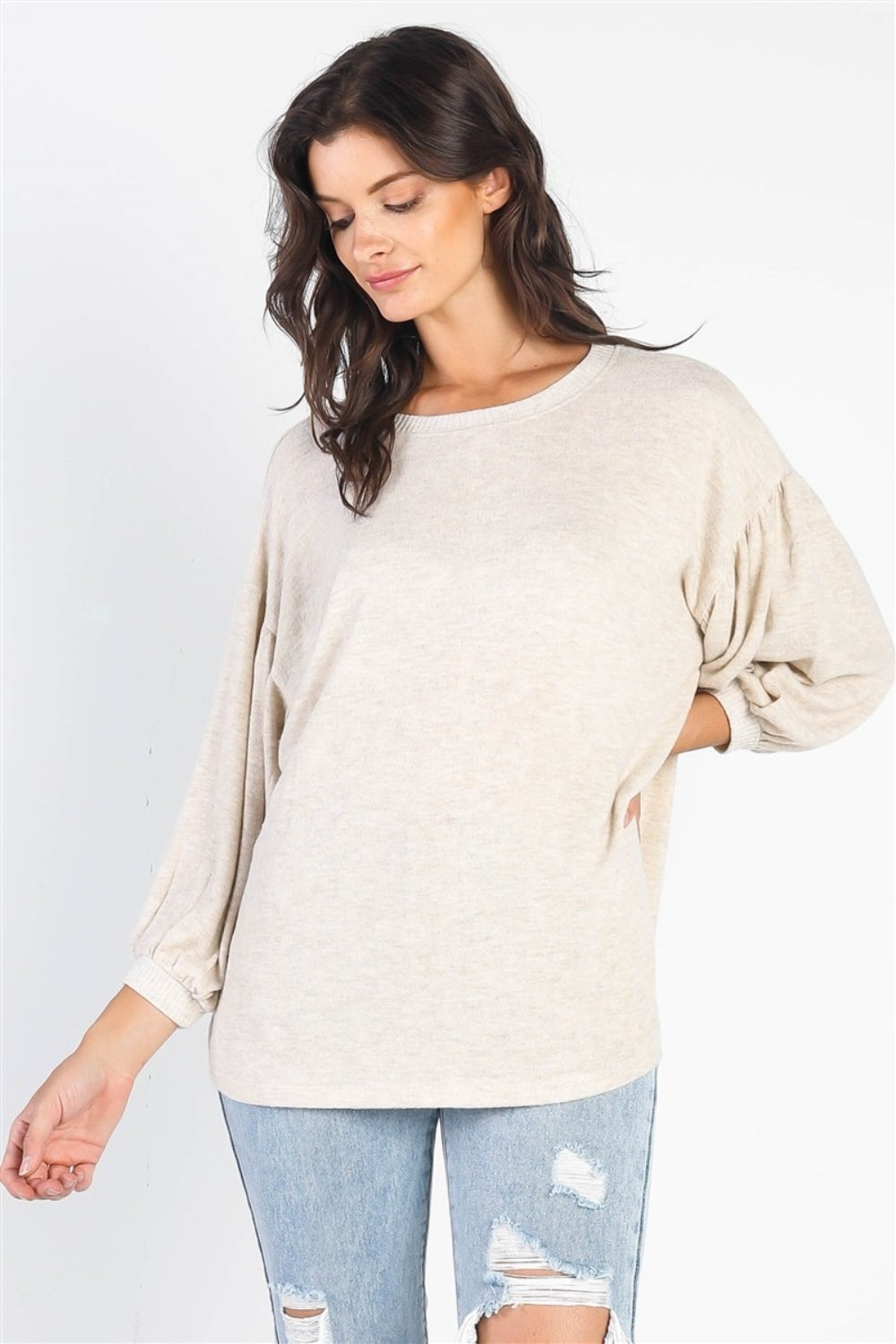 Christy Drop Shoulder Puff Sleeve Top