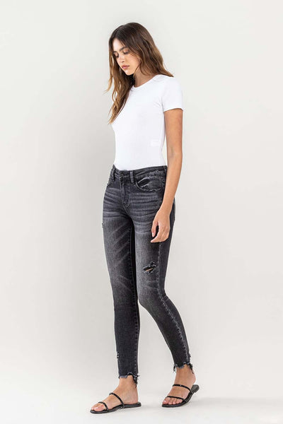 Lovervet Lori Raw Hem Cropped Skinny Jeans