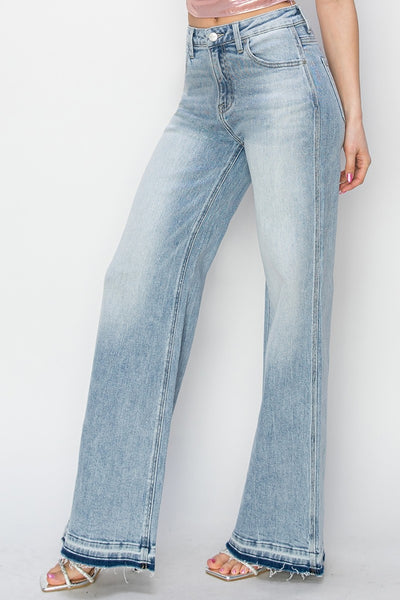 Risen Bethany High Rise Wide Leg Jeans