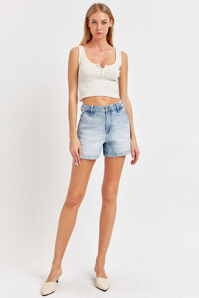 Risen Mary Anne High Rise Denim Shorts