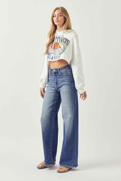 Risen Camden High Rise Wide Leg Jeans