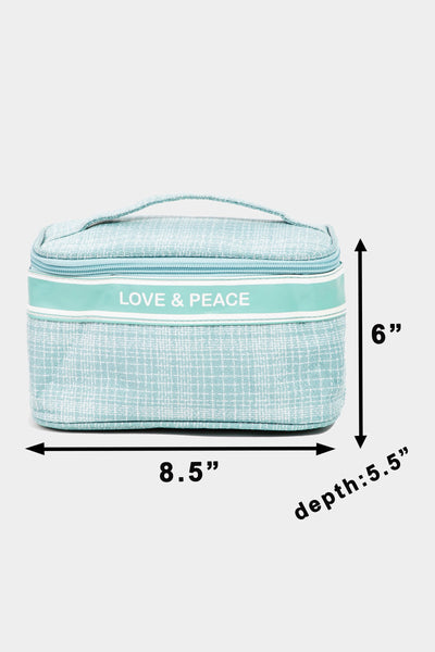 Summer Love & Peace Striped Handle Bag