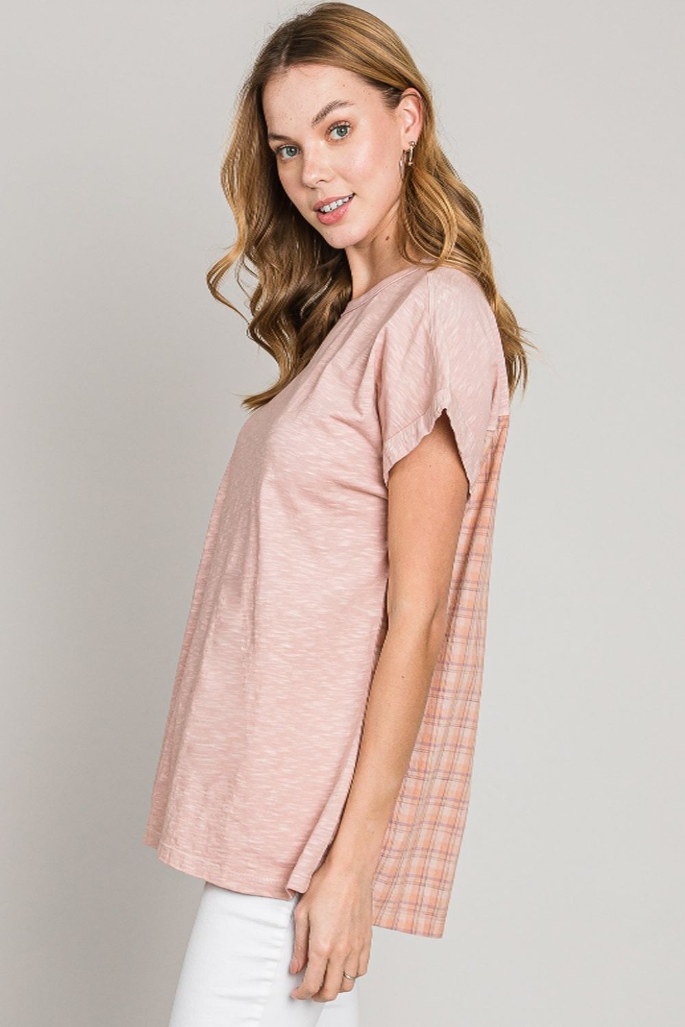 Paige Plaid Short Sleeve T-Shirt