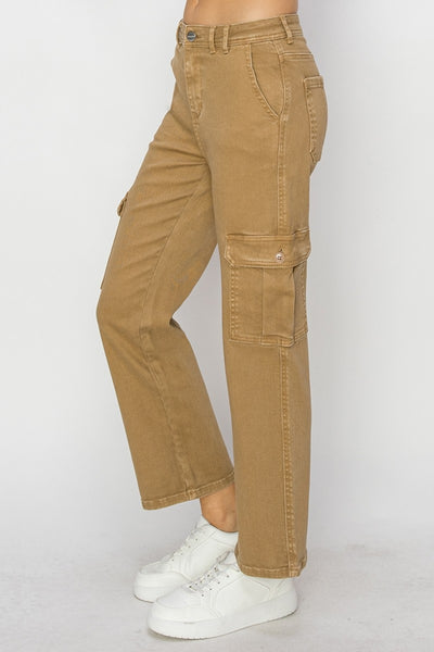 Risen Carrie High Rise Cargo Jeans