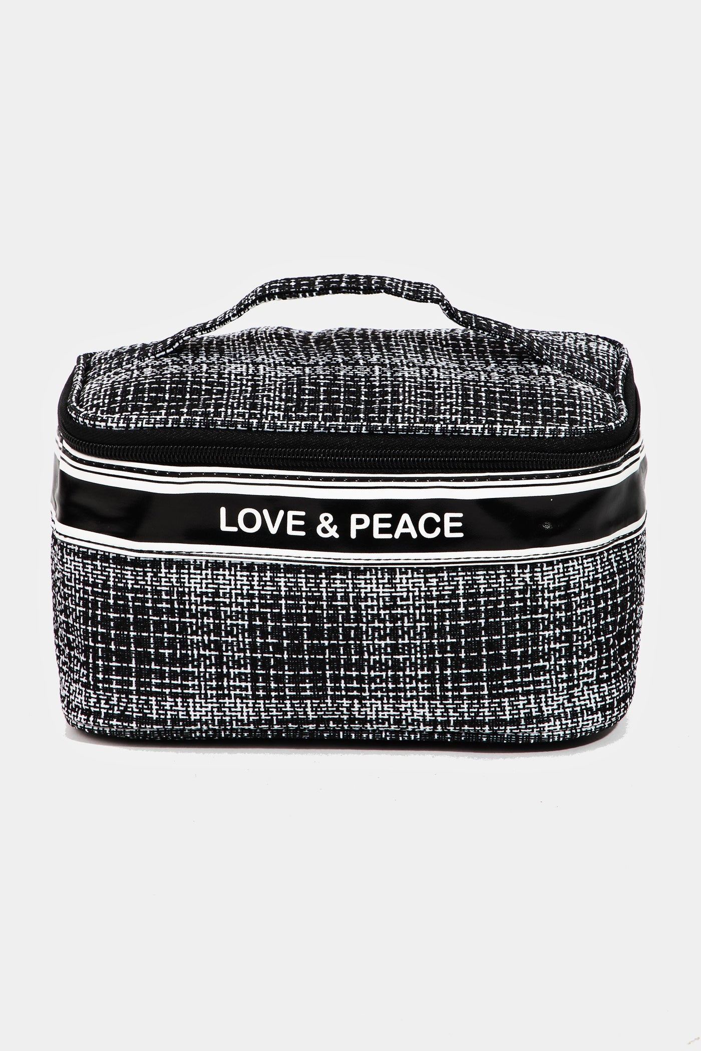 Summer Love & Peace Striped Handle Bag