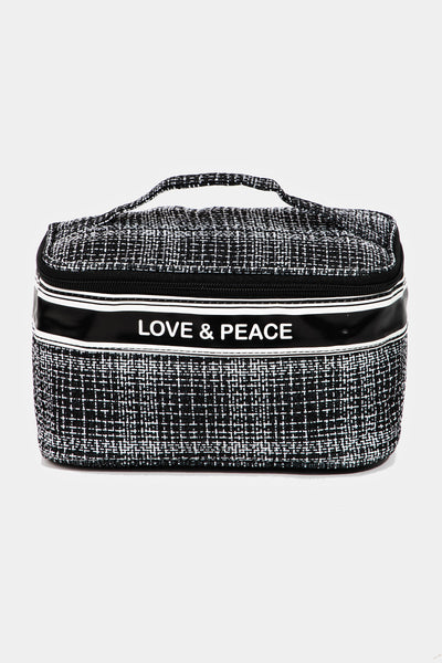 Summer Love & Peace Striped Handle Bag