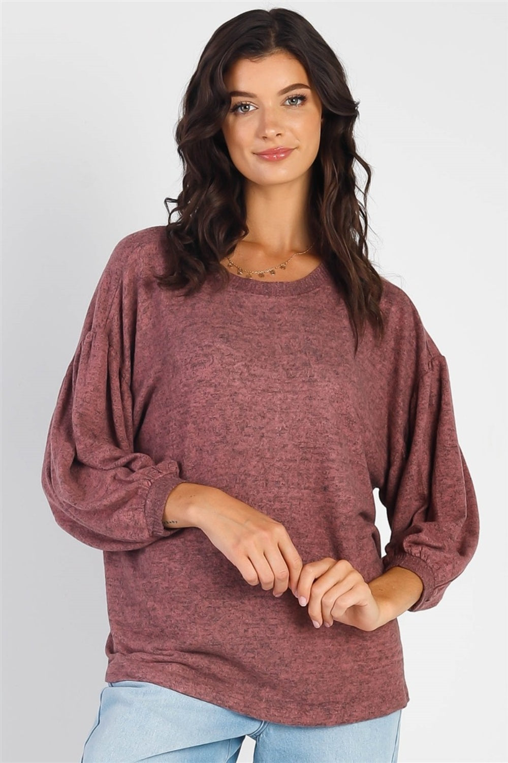 Christy Drop Shoulder Puff Sleeve Top