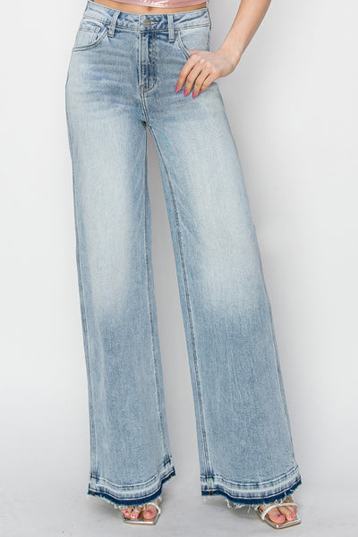 Risen Bethany High Rise Wide Leg Jeans