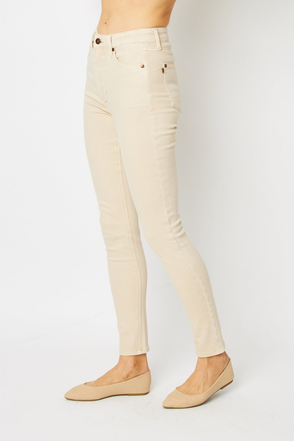 Judy Blue Tara Garment Dyed Tummy Control Skinny Jeans