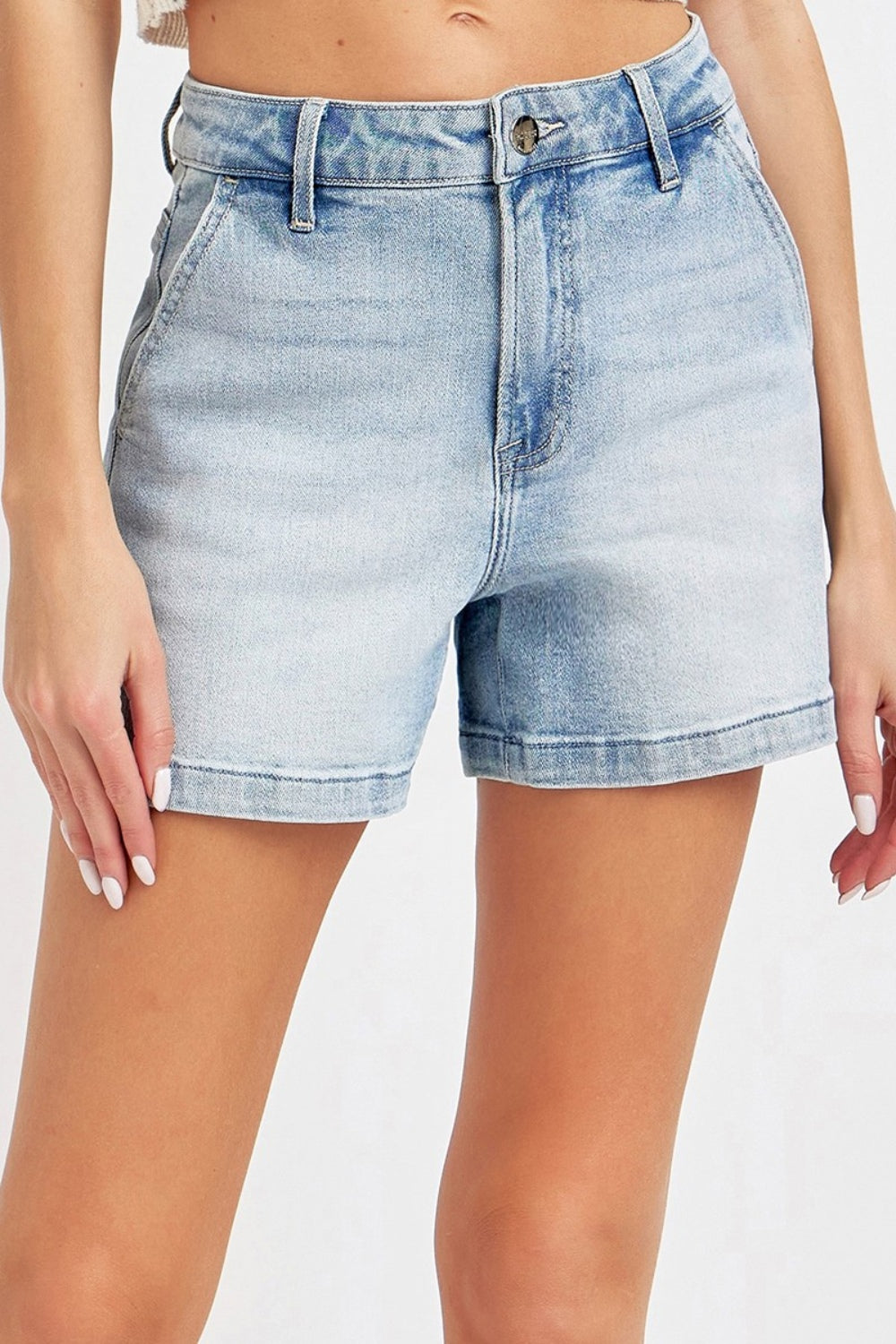 Risen Mary Anne High Rise Denim Shorts