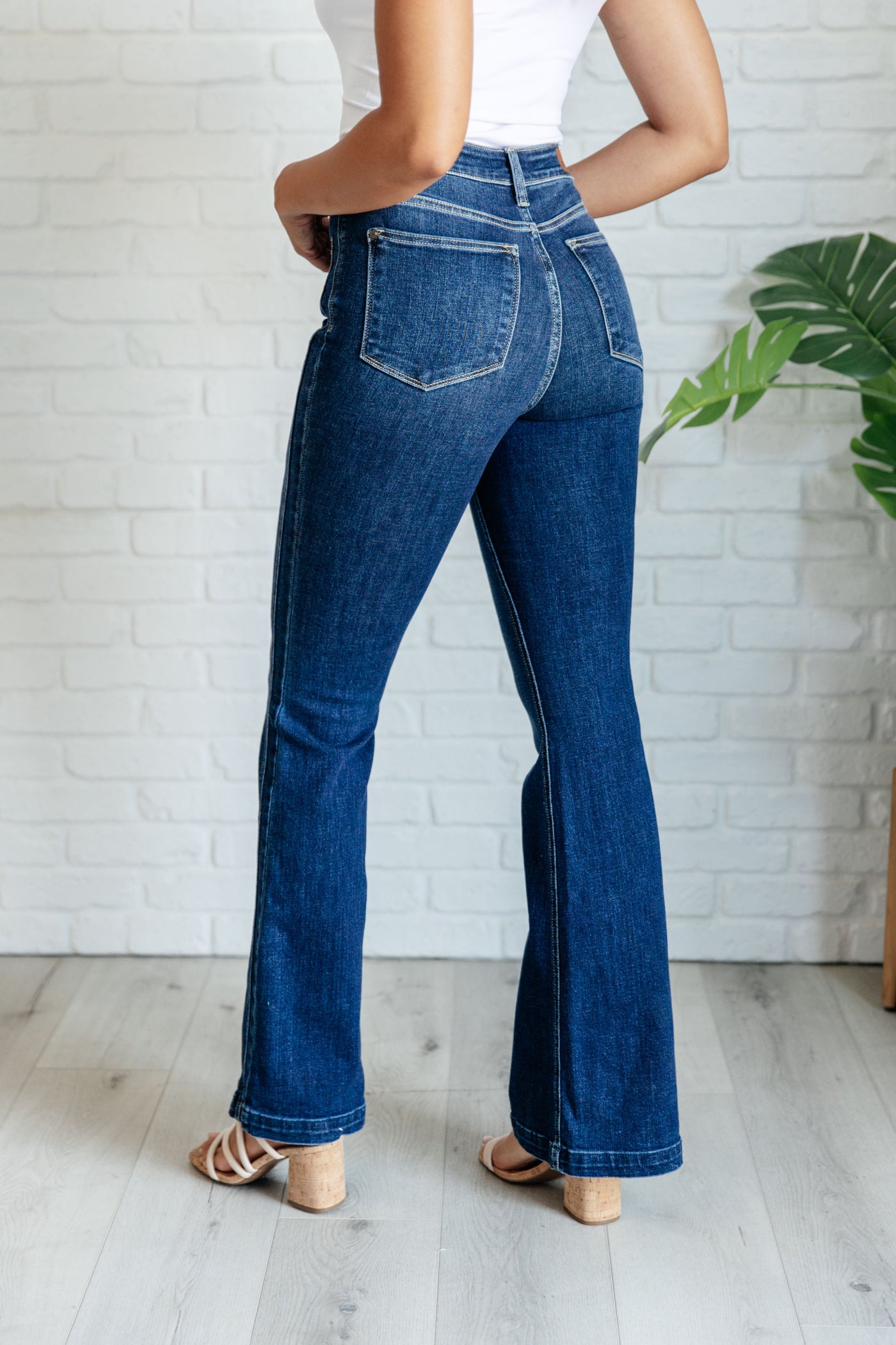 Judy Blue Marley High Rise Side Seam Detail Flare Jeans