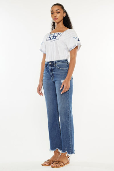 Kancan Mia High Rise Slim Wide Leg Jeans