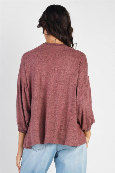 Christy Drop Shoulder Puff Sleeve Top