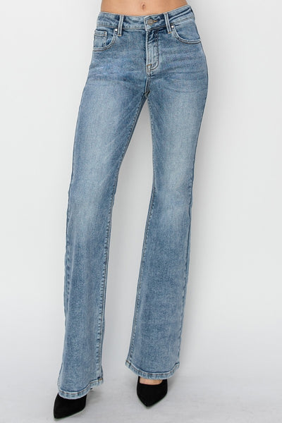 RISEN Hazel Mid Rise Bootcut Jeans