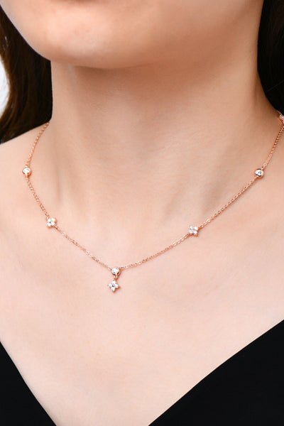 Charlie Moissanite 925 Sterling Silver Necklace