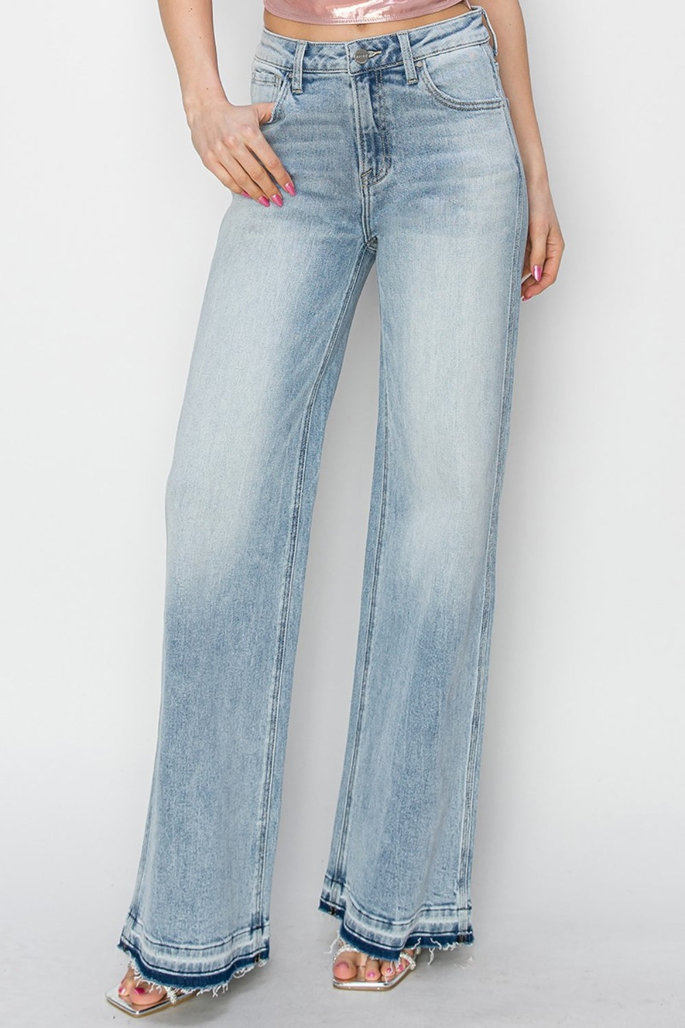 Risen Bethany High Rise Wide Leg Jeans