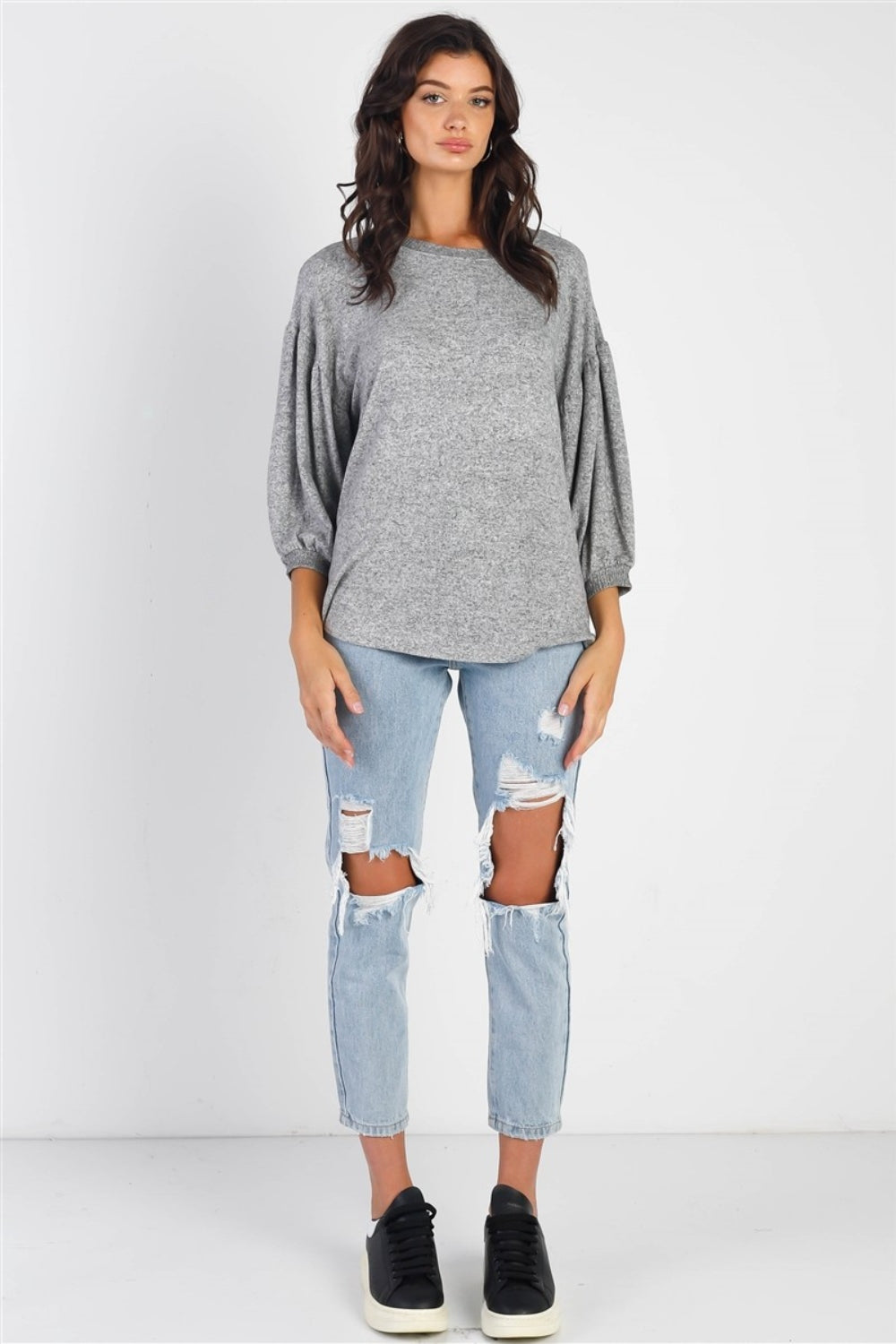 Christy Drop Shoulder Puff Sleeve Top