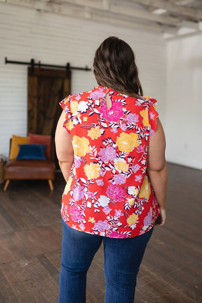 Summer Flirty Floral Top