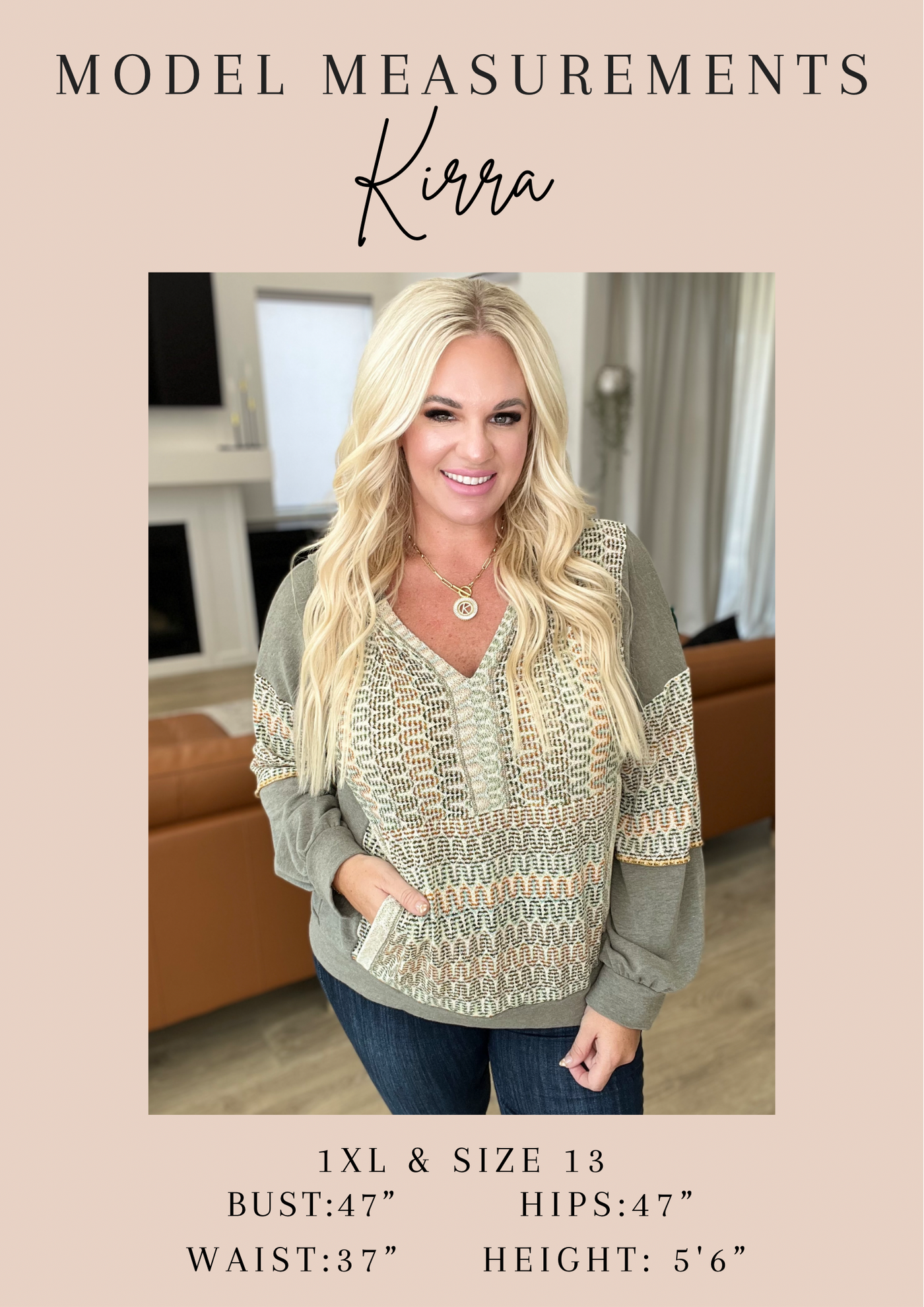 Penelope V-Neck Top in Taupe