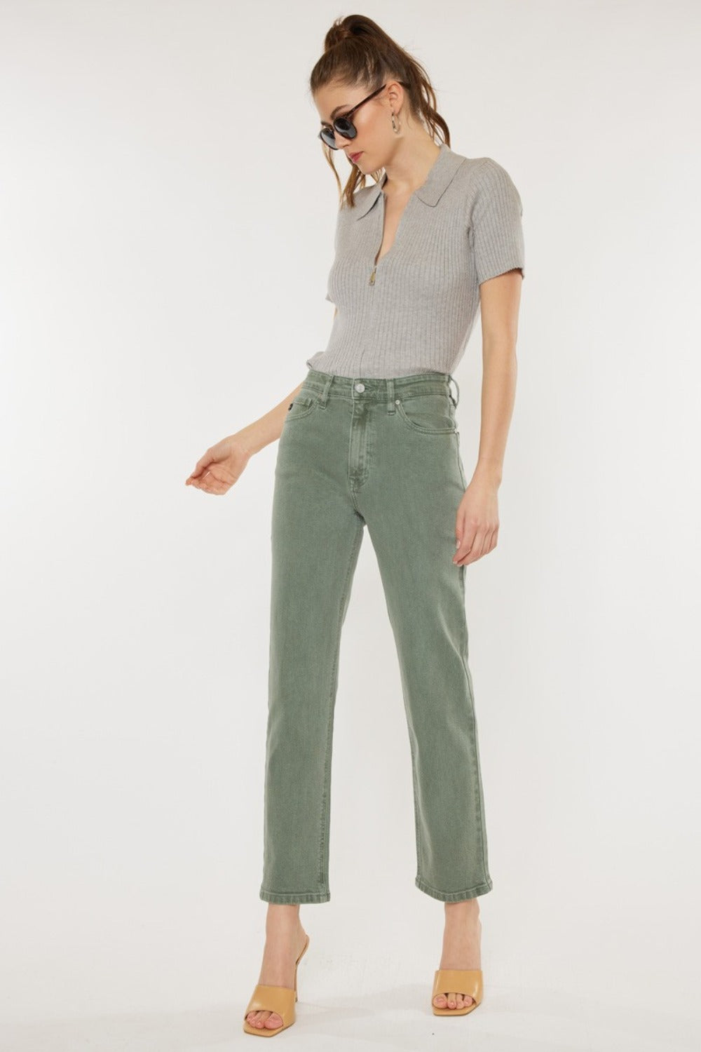 Kancan Graham Ultra High Rise Straight Jeans