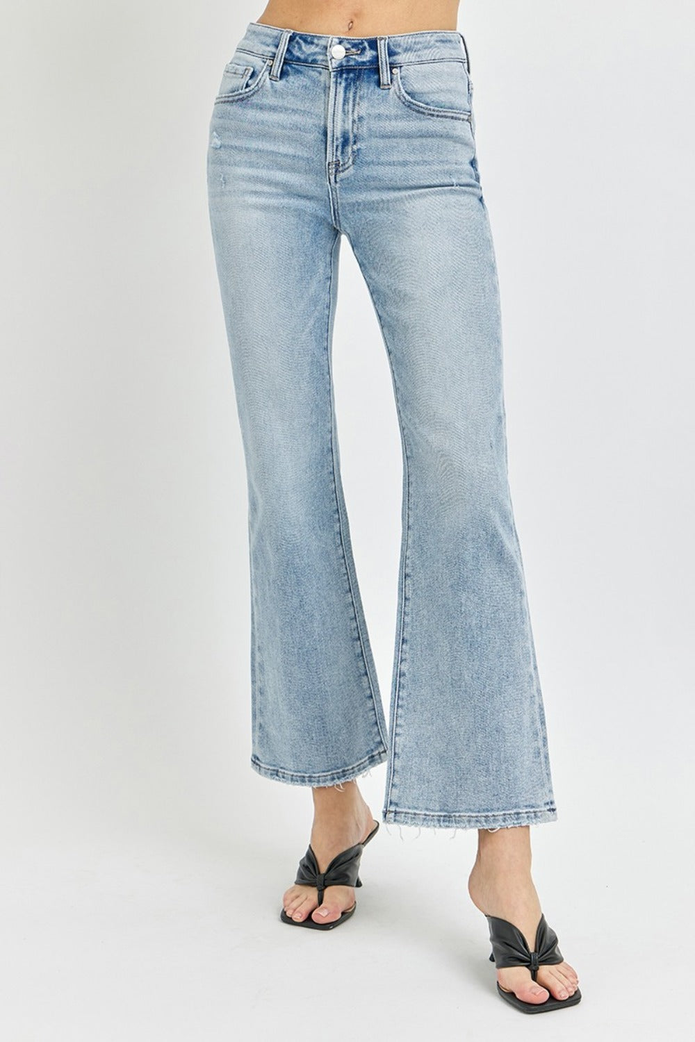 RISEN Lucy High Rise Ankle Flare Jeans