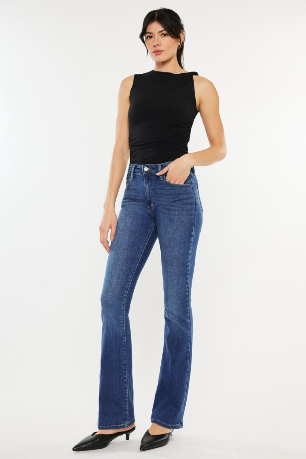 Kancan Jordan High Rise Slim Bootcut Jeans