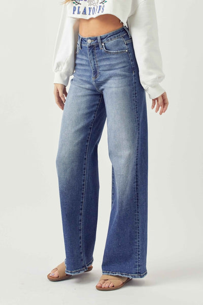 Risen Camden High Rise Wide Leg Jeans