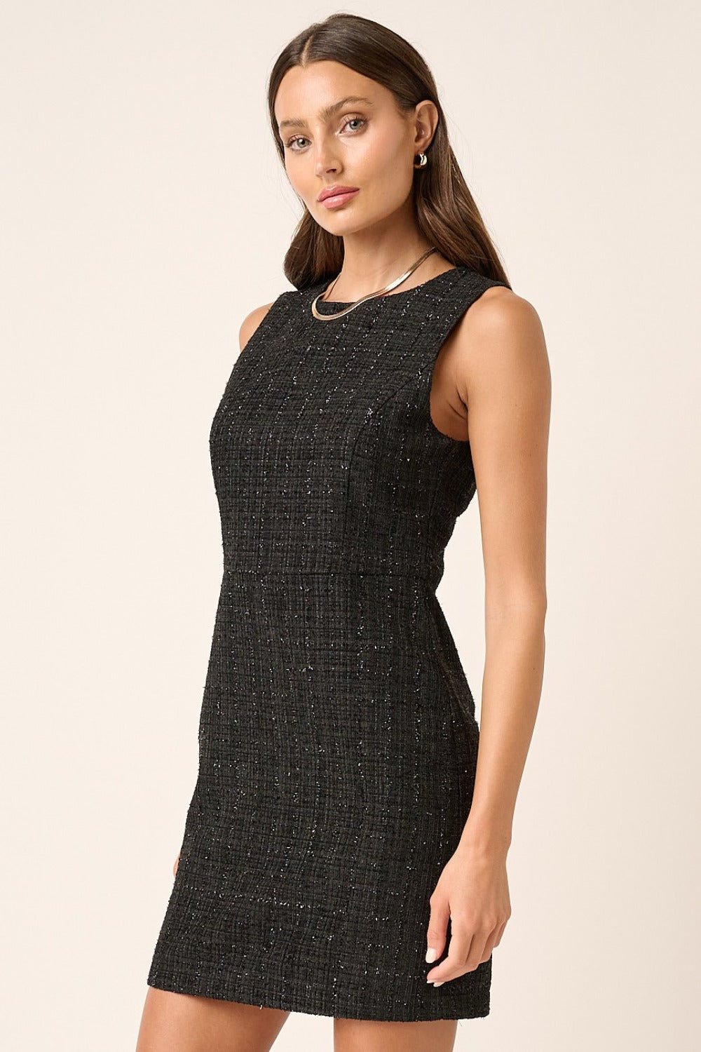 Sienna Tweed Sleeveless Mini Dress