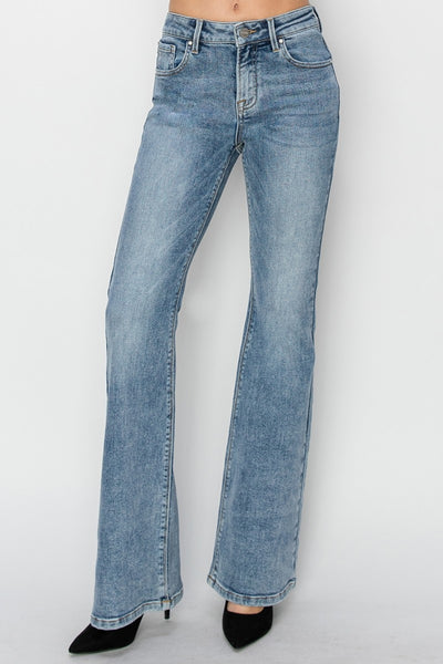 RISEN Hazel Mid Rise Bootcut Jeans