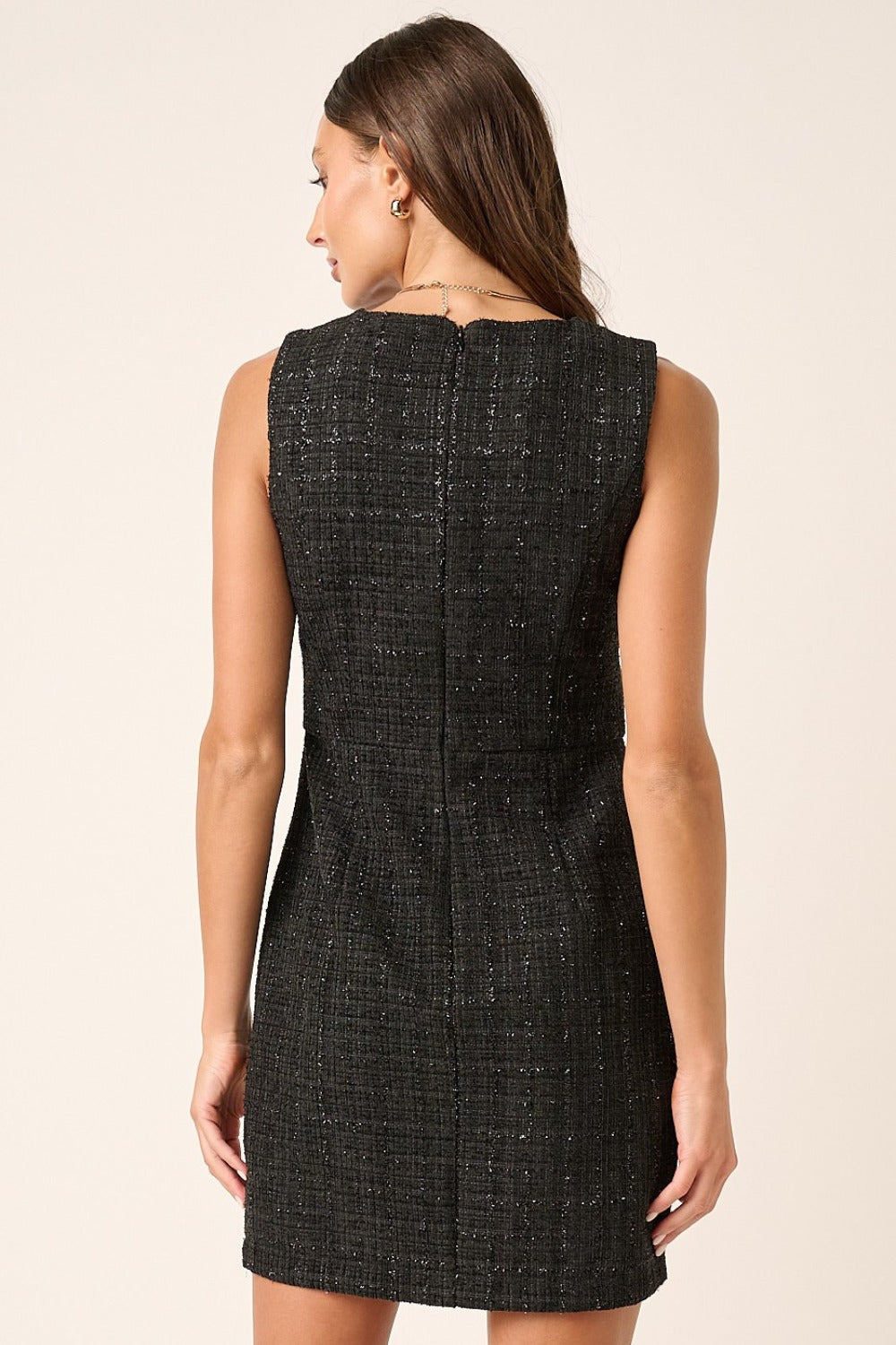 Sienna Tweed Sleeveless Mini Dress