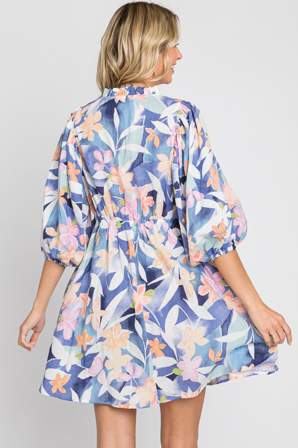 Shayna Floral Print Mini Dress