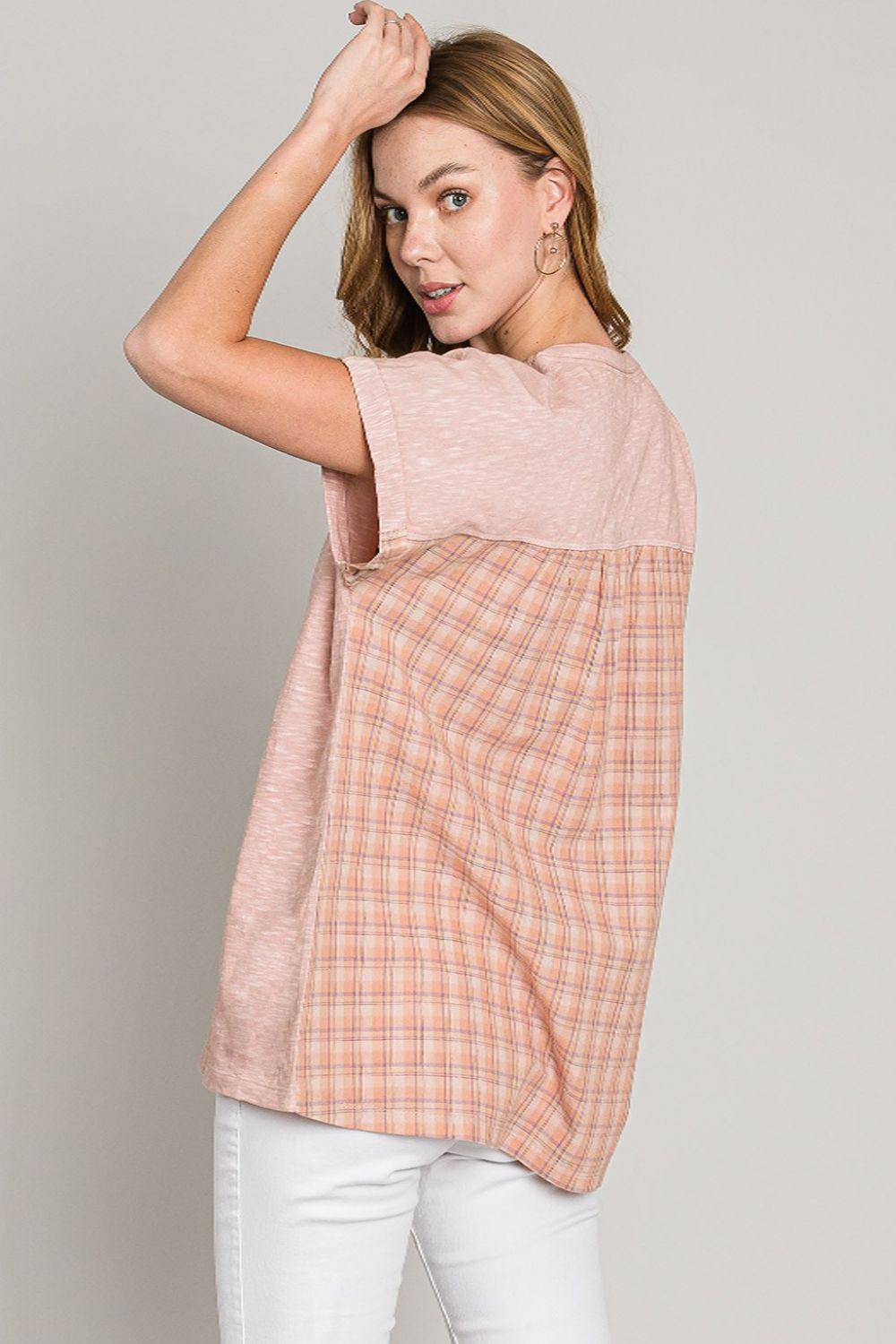 Paige Plaid Short Sleeve T-Shirt