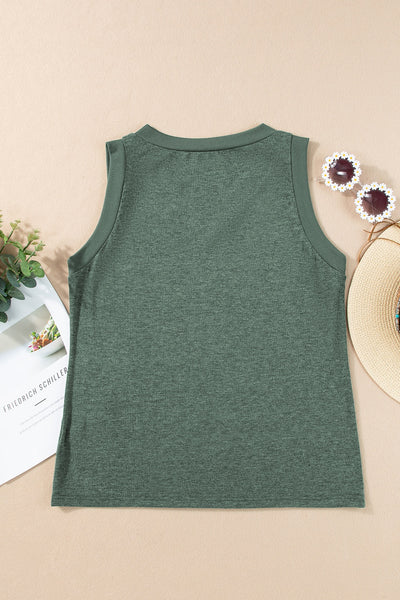 Kim V-Neck Wide Strap Tank Top