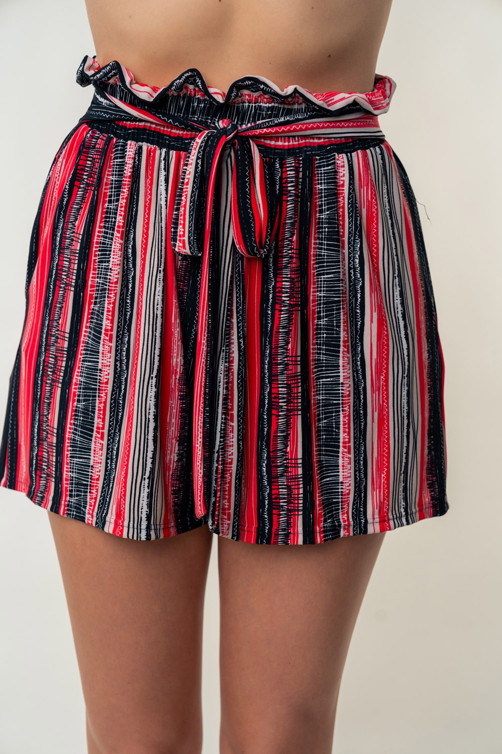 Petra High Waisted Striped Shorts