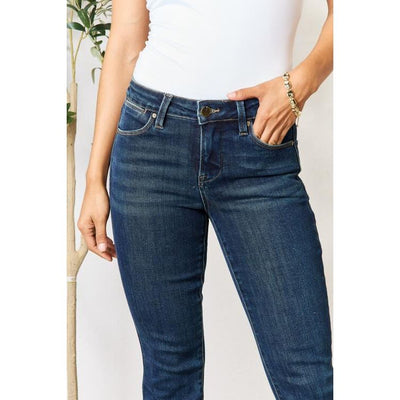 BAYEAS Priscilla Full Size Raw Hem Straight Jeans