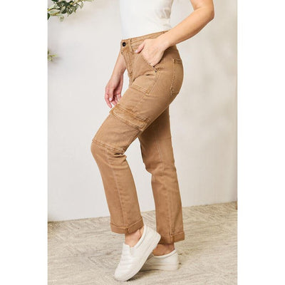 Risen Marcel High Waist Straight Jeans with Pockets