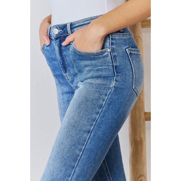 RISEN Marlo High Rise Ankle Flare Jeans