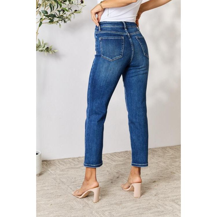 BAYEAS Reese Cropped Straight Jeans