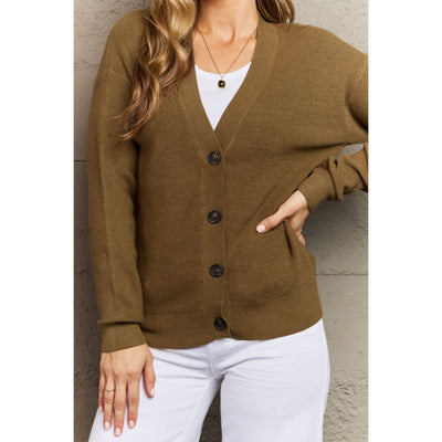 Rosa Button Down Cardigan in Olive