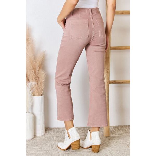 RISEN Tina High Rise Ankle Flare Jeans