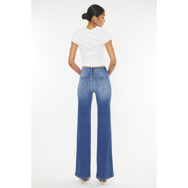 Kancan Shawna Ultra High Waist Gradient Flare Jeans