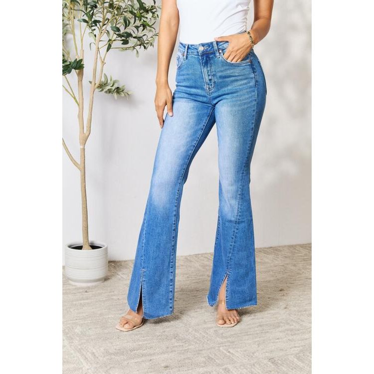BAYEAS Connie Slit Flare Jeans